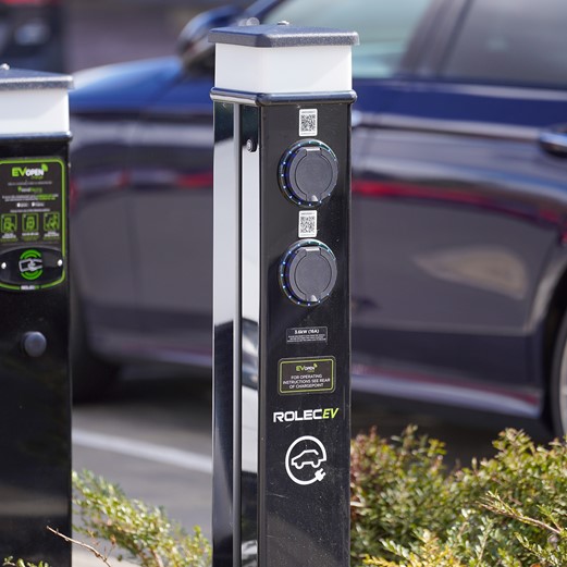 EV charging points installed at Dollman Farm
